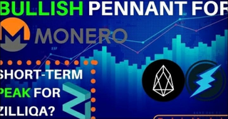 Bullish Pennant For Monero & Short Term Peak For Zilliqa? + (ETN & EOS) - Technical Analysis
