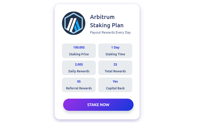 Arbitrum Staking Plan