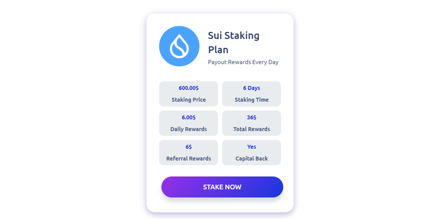 Sui Staking Plan