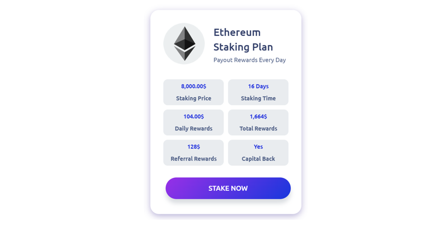 Ethereum Plan